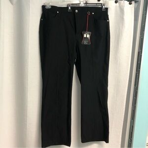SIMON Chang Denim Tummy Control Black Jeans 20 Boot Cut